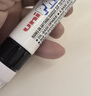 uni三菱 油漆笔PX-30宽记号笔不掉漆斜头粗字油性笔（可用于汽车补漆） 4.0-8.5mm黑色单支装 实拍图