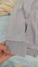 李宁卫衣男2026春秋新款灰色开衫连帽宽松慵懒风休闲情侣运动外套女 浅花灰色(连帽-口袋无拉链) XL 实拍图