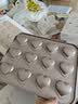 学厨蛋糕模具12连玛德琳蛋糕模心形碳钢不沾面包模家用烘焙模具 实拍图