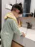 上宝麦夏款儿童连体睡衣兰精莫代尔薄款长袖男女童家居服 奶油杏 90码 实拍图
