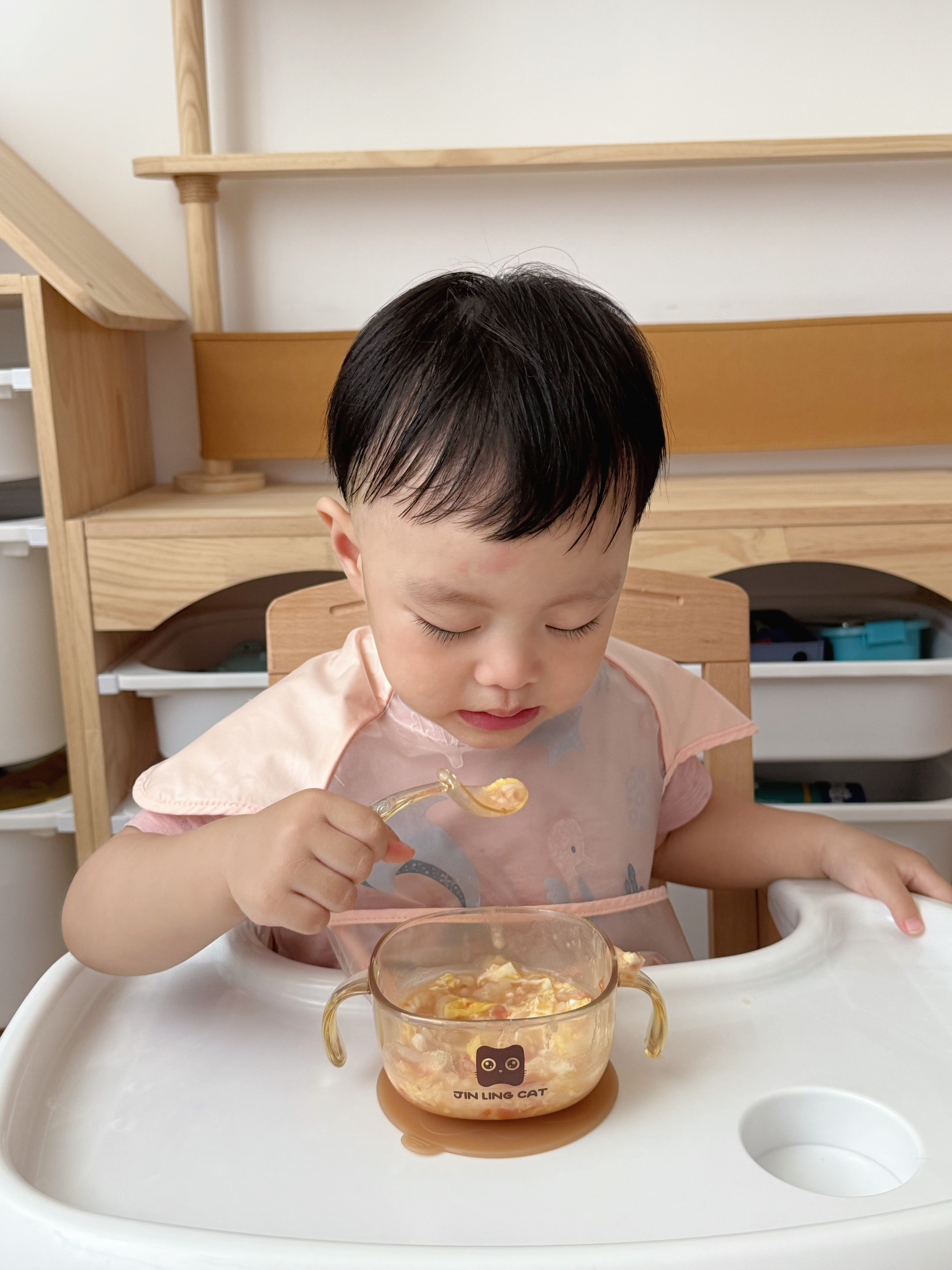 马博士婴儿勺子宝宝自主进食学吃饭训练勺婴儿童餐具弯头辅食勺 实拍图