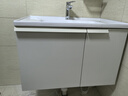九牧（JOMOO）浴室柜 陶瓷一体盆铝合金洗手盆柜组合大收纳80cm A2750-74AT-1 实拍图