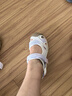 悍途（HUMTTO）夏季沙滩凉鞋洞洞鞋户外徒步溯溪包头运动凉鞋女 象牙白-浅紫 35  实拍图