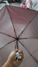 【已售100万】手动UV折叠黑胶防晒防紫外线遮阳晴雨两用伞 【爆款雨伞】7骨内层银胶纯色随机 实拍图