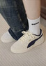 彪马（PUMA）经典透气休闲小白鞋男女款新款夏季运动板鞋CAVEN 391939 杏仁糖色-海军蓝-09 41 实拍图