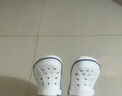 卡骆驰（CROCS）贝雅卡骆班洞洞鞋轻便耐磨一脚蹬休闲鞋女鞋时尚沙滩鞋|205089 白/深蓝-126 39 (240mm) 实拍图