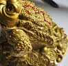 缤越黄铜金蟾招财摆件三足金蟾摆件金蝉黄铜金蟾蜍摆件店铺开业礼品 实拍图
