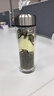 京东京造双层加厚玻璃杯 无铅高硼硅带茶隔水杯304茶隔泡茶杯男士360mL 实拍图