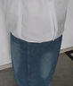 浪莎牛仔半身裙女2026新款后开叉休闲高腰a字显瘦显高包臀中长裙子 实拍图