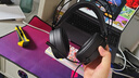 联想（Lenovo）拯救者StarY360 USB7.1声道游戏耳机头戴式有线电脑电竞耳机耳麦 带线控 黑色 三角洲FPS吃鸡专用 实拍图