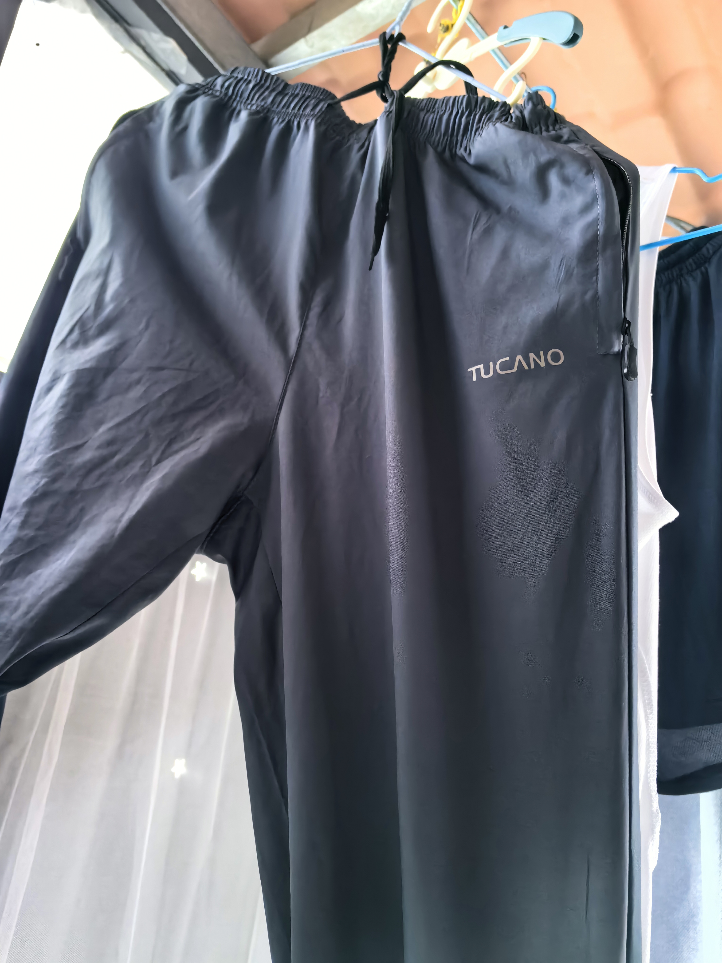 啄木鸟（TUCANO）休闲裤男夏季冰丝薄款潮流宽松裤子男时尚运动直筒长裤 灰色 3XL 实拍图