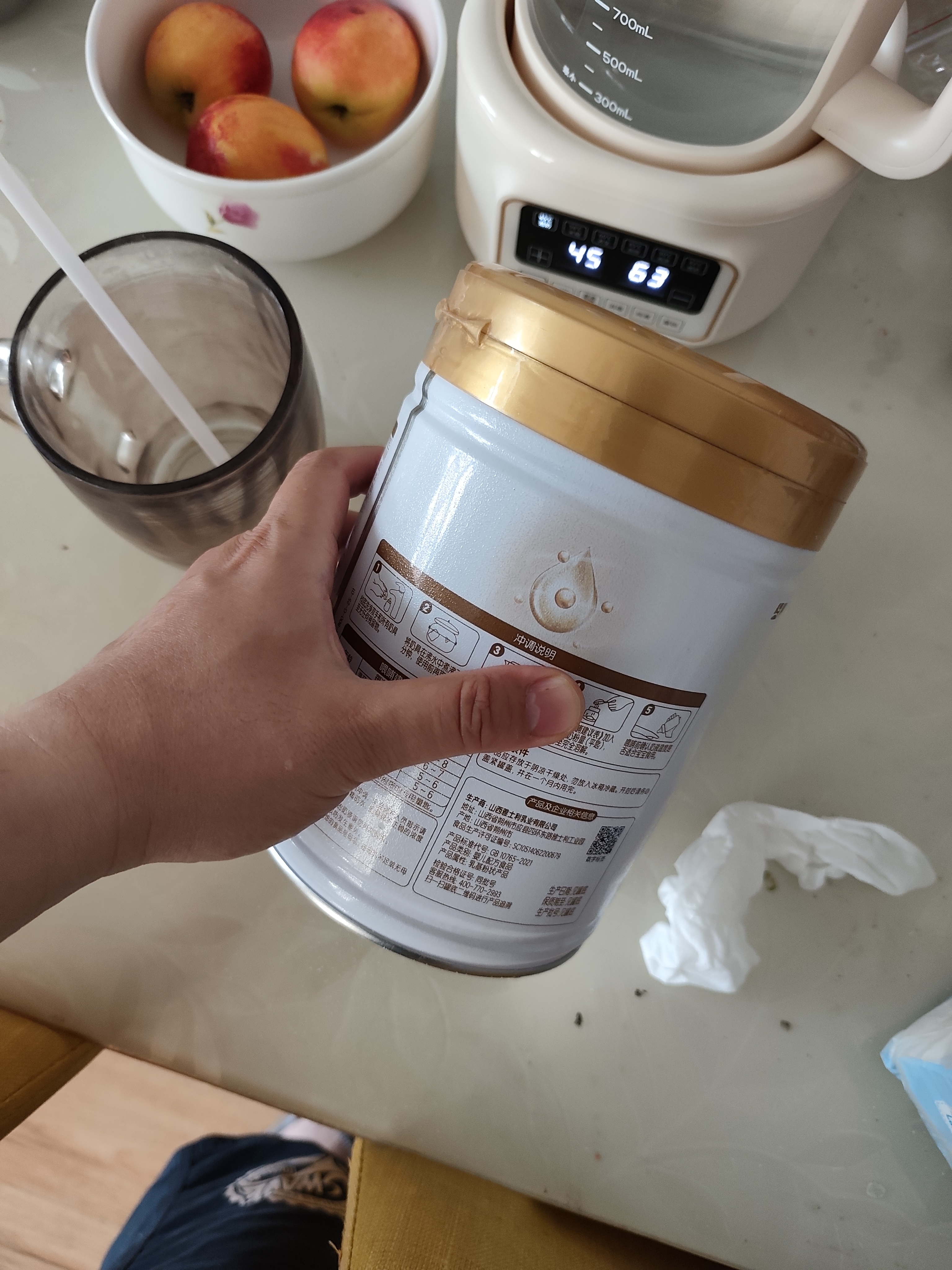 蒙牛（MENGNIU）蒙牛初爱牛牛婴幼儿配方奶粉1段（0-6个月龄）800g*1罐含乳铁蛋白 实拍图