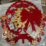 喜字贴结婚用婚房布置新房大门装饰男女方房间卧室门贴纸喜庆红色 大红色立体金枝玉叶蝴蝶结喜 大号45x56CM 实拍图