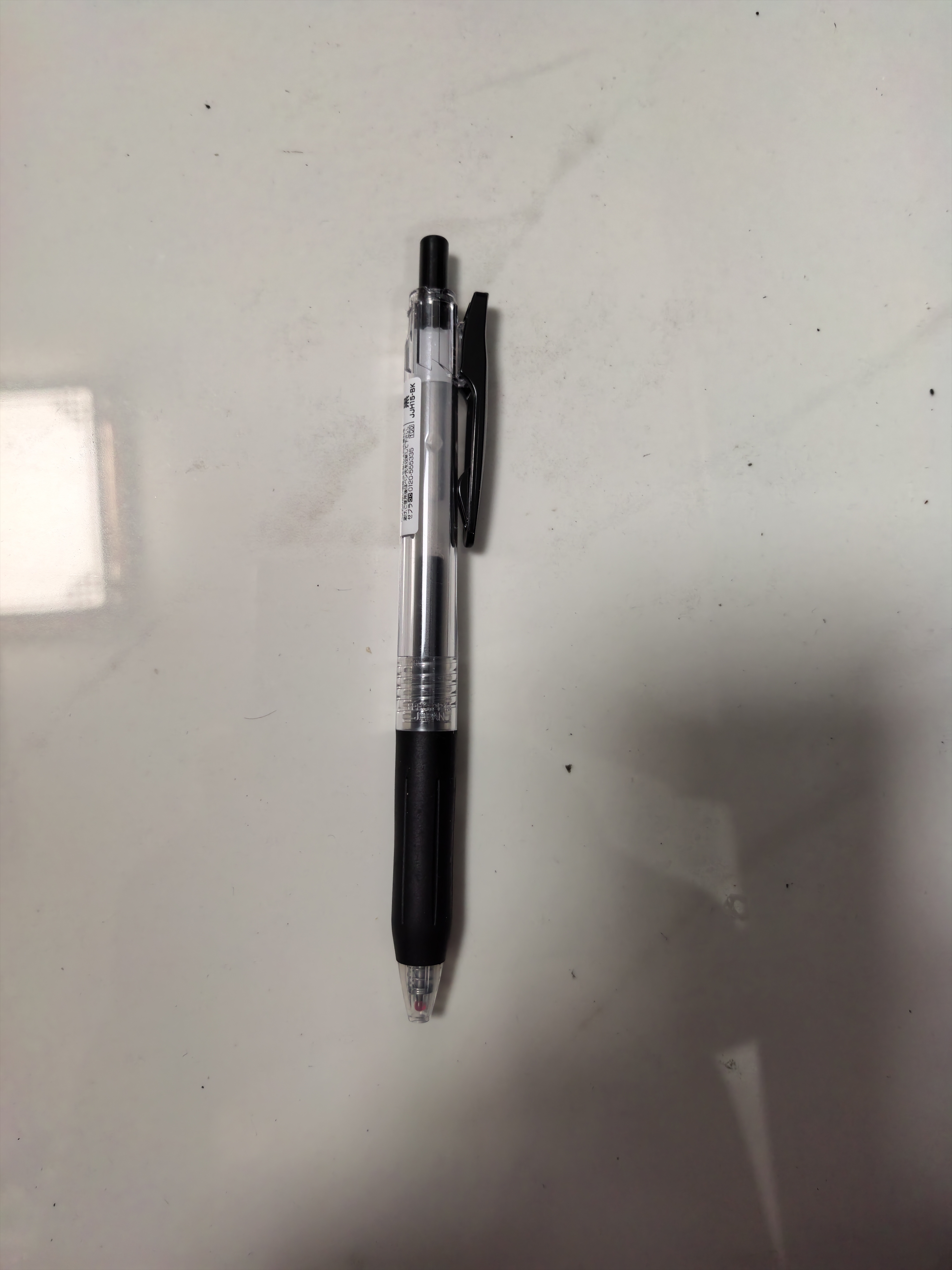 斑马牌（ZEBRA）按动中性笔 0.3mm子弹头啫喱笔水笔 财务会计记账专用签字笔 JJH15 黑色 实拍图