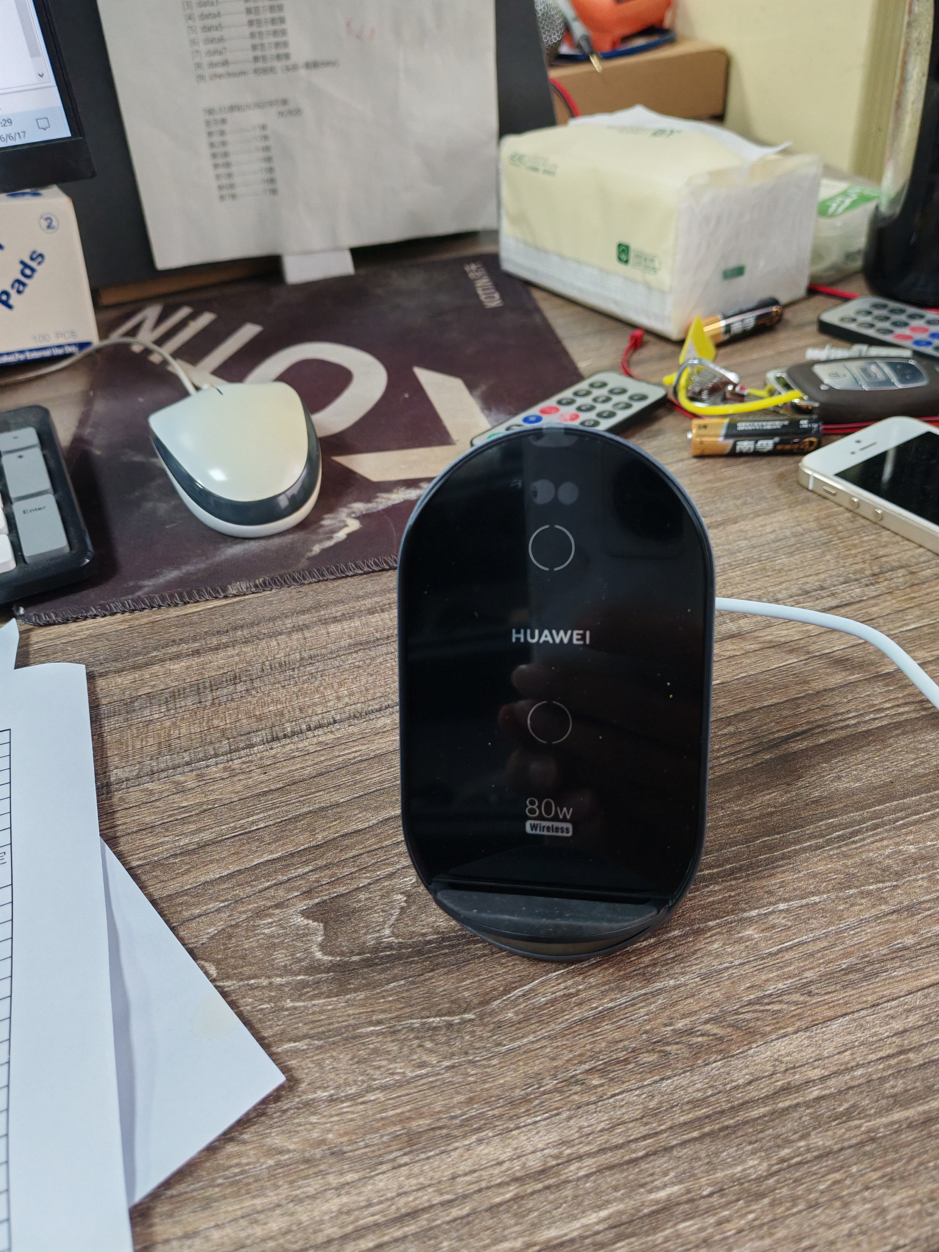 华为原装80W无线充电器超级快充立式底座Mate70 60 50 40 30RS X5 X6 Pura70 pro P60/P50Pro适用苹果 【全新简包袋装】华为80W立式无线充-曜石灰 实拍图