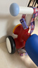 babycare儿童平衡车四轮滑步车玩具宝宝学步车礼盒装1-3岁周岁礼物 罗拉红 实拍图