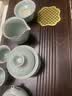石福记天然黑胡桃木茶盘家用整板整料实木茶台功夫茶具茶托盘排水木茶海 整块实木  62*30*4.5（cm）单茶盘 实拍图