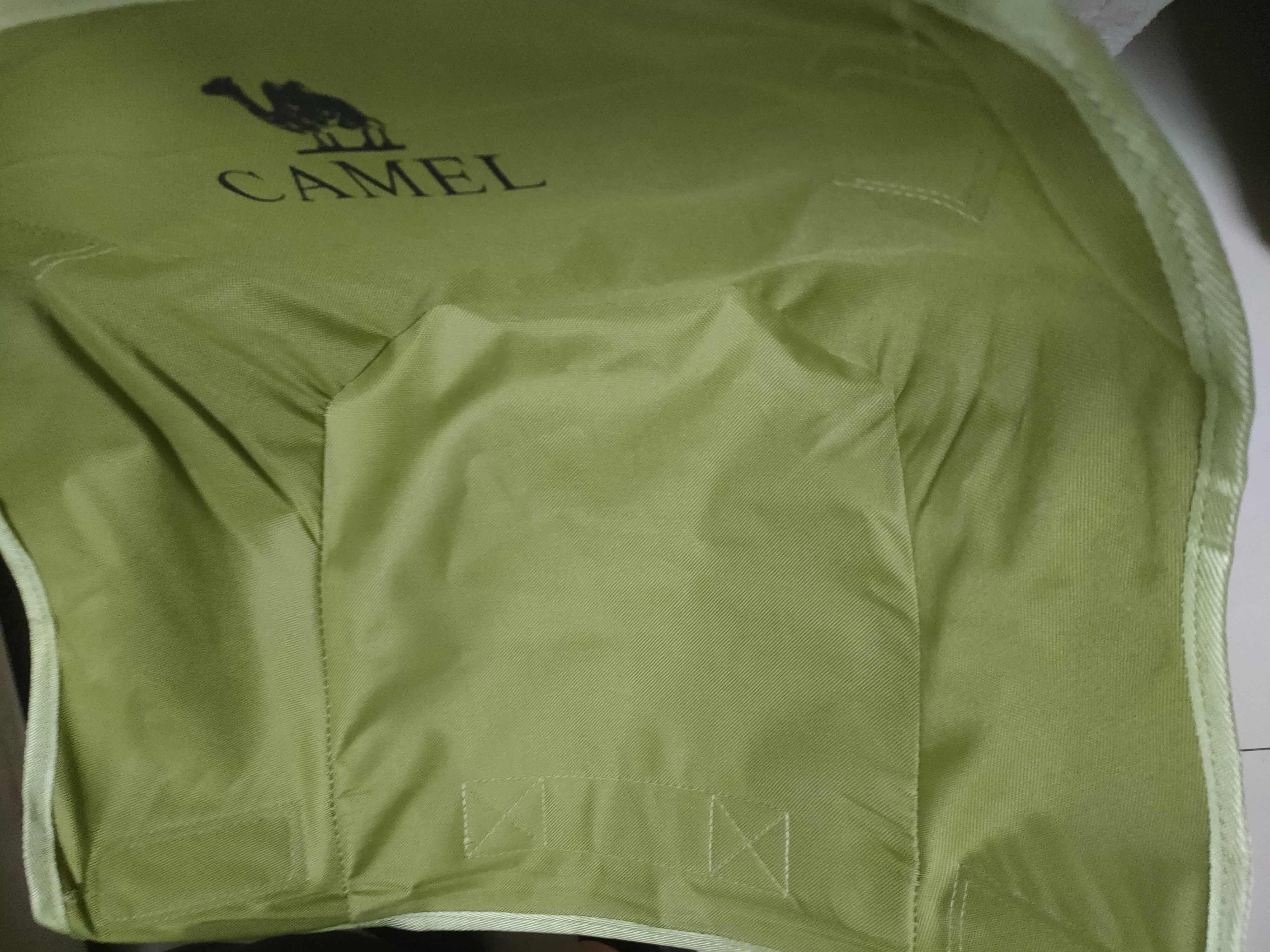 骆驼（CAMEL）户外露营折叠椅钓鱼美术写生沙滩躺椅懒人月亮椅174BL03626冬竹青 实拍图
