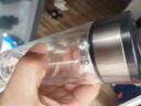 【京东物流配送】高硼硅双层玻璃杯大容量泡茶杯水杯子茶水分离杯 【双层加厚】茶杯350ml1只 实拍图