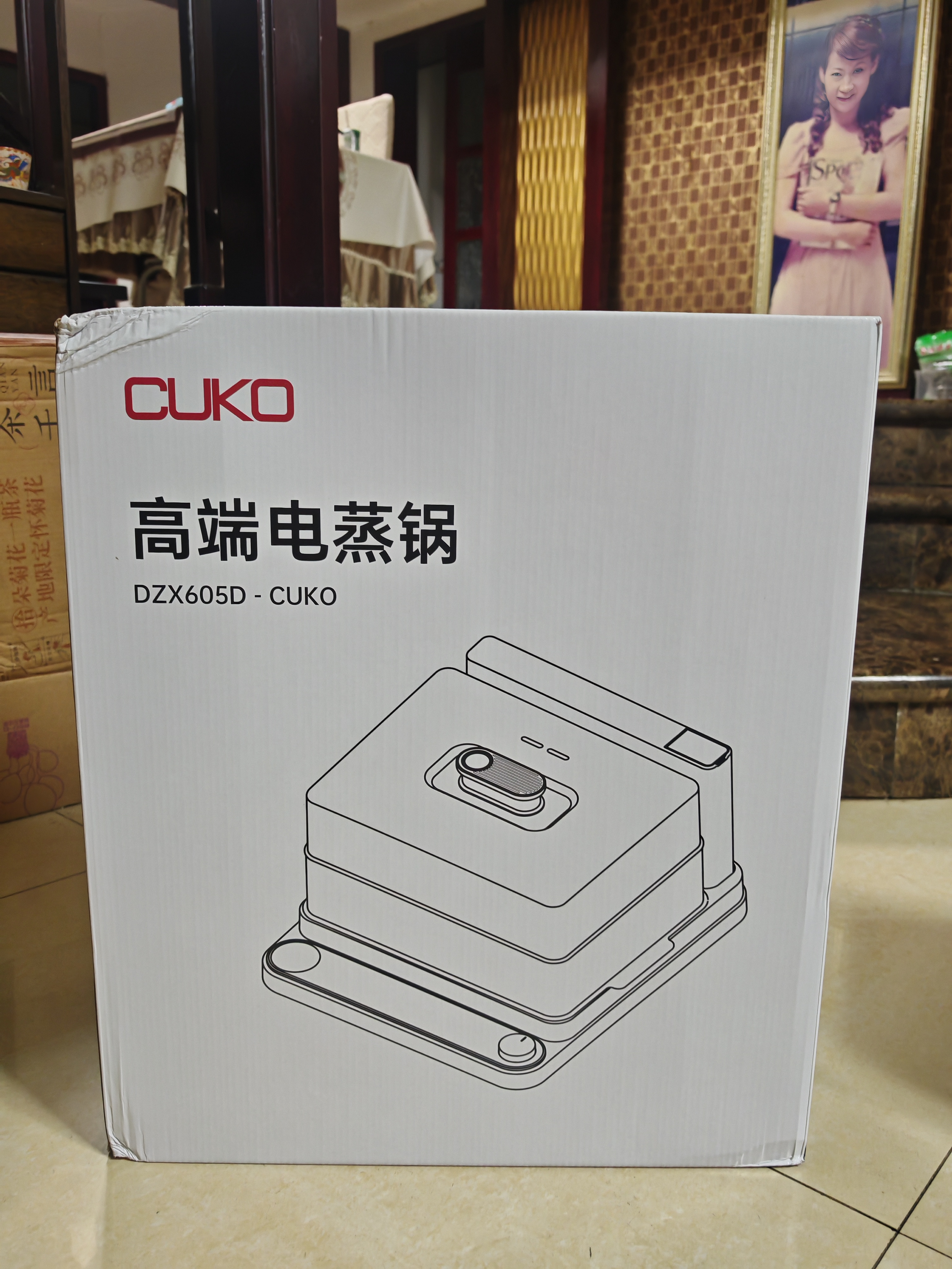 膳魔师高压锅单手一键开合压力锅304不锈钢防爆汤蒸锅送礼燃气灶电磁炉 海王星蓝-黄金容量 22cm 6L 实拍图