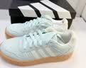 adidas「T头鞋」BARREDA休闲板鞋德训鞋男女阿迪达斯轻运动 薄荷绿/汉玉白/树脂黄   40 实拍图