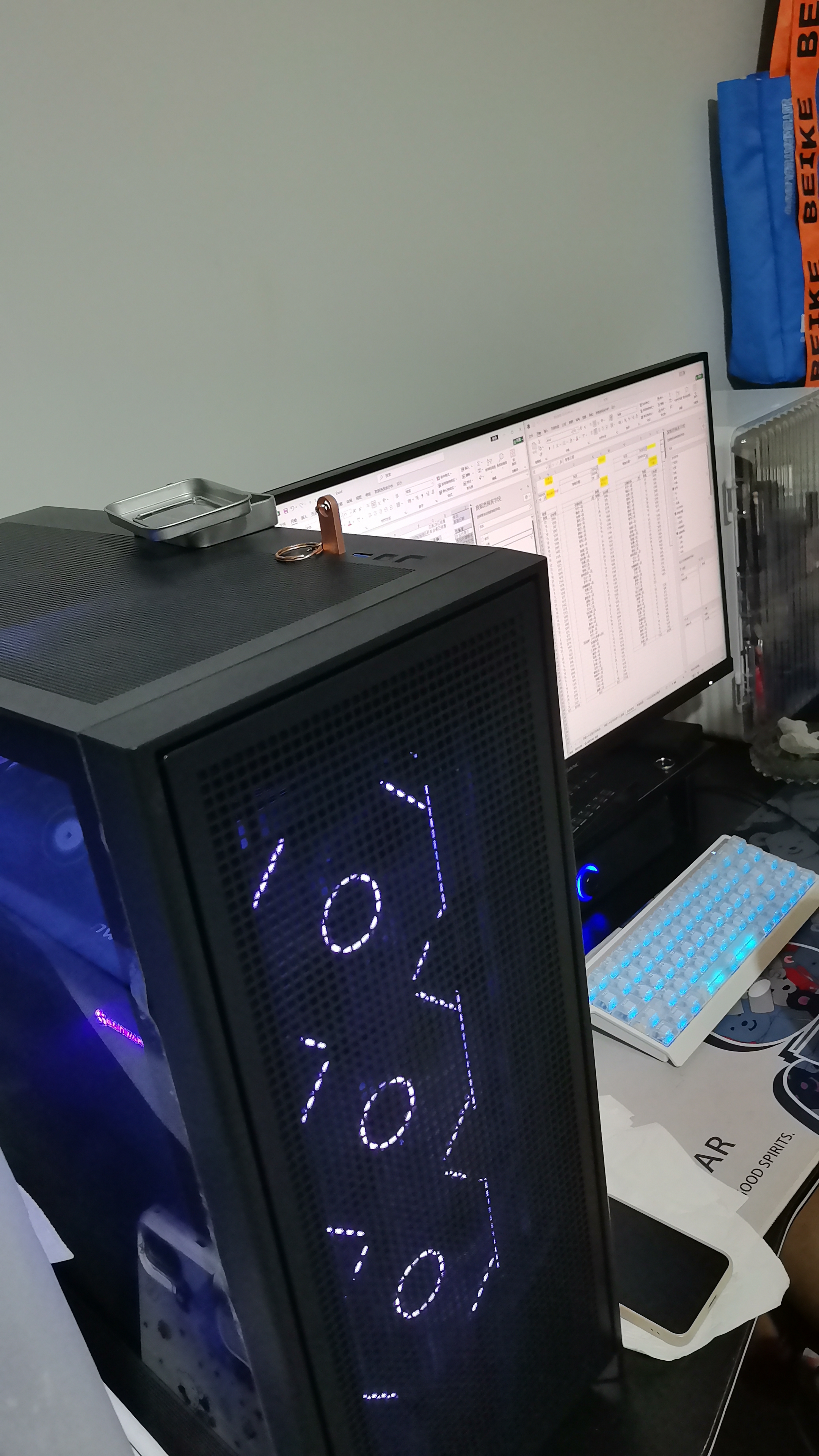 玩嘉星联360连体积木风扇黑色正叶12cm无限镜神光同步PWM调速机箱风扇ARGB台式电脑静音 实拍图