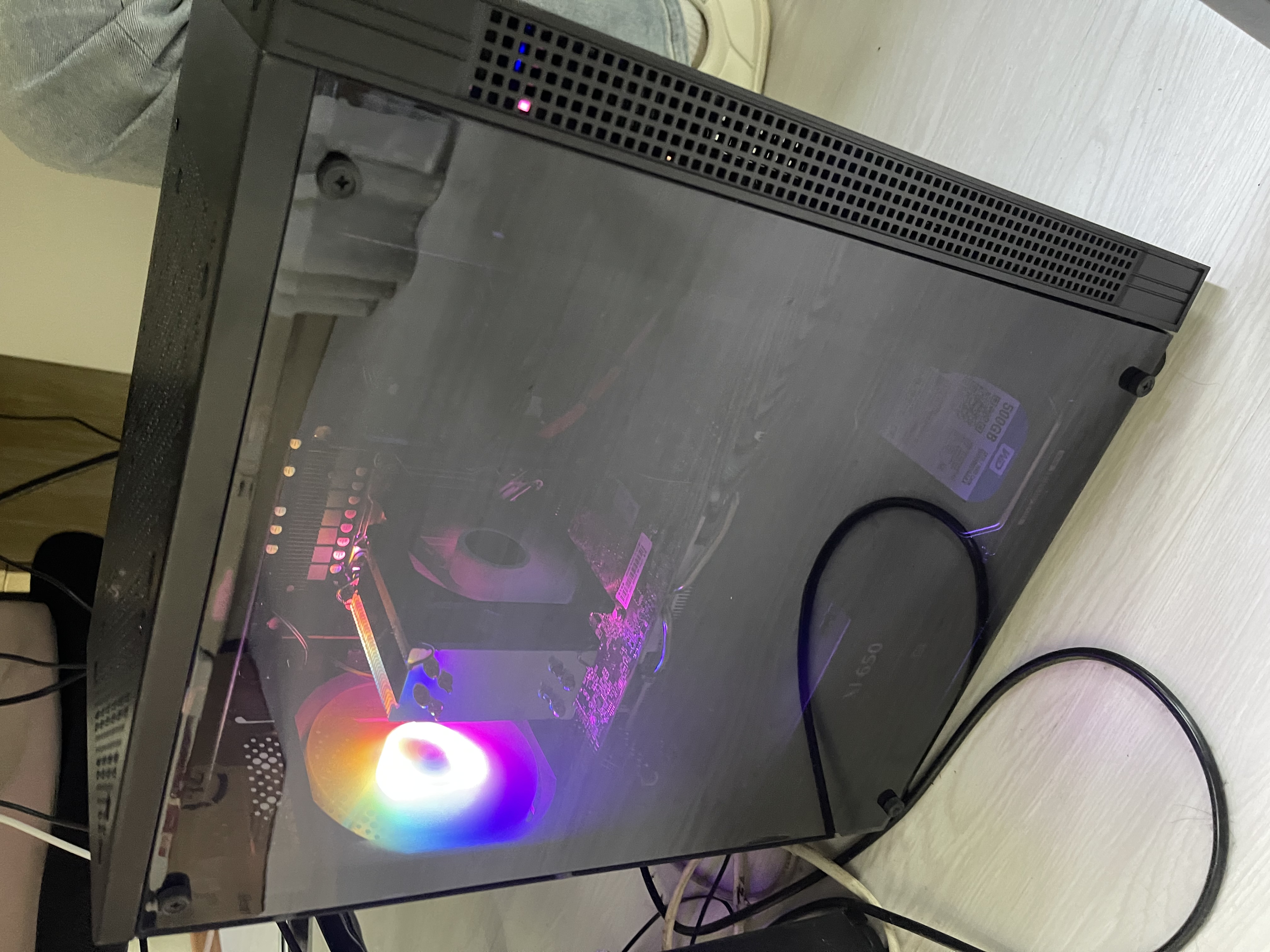 领睿英特尔酷睿i7升24核RTX4060独显64G内存台式电脑主机黑神话悟空3A游戏办公设计师渲染组装电脑全套 五：24线程强芯+16G+RX590/电竞直播 主机 实拍图