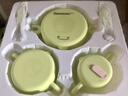 babycare儿童餐具辅食碗注水保温碗不锈钢叉勺宝宝吃饭喝水周岁礼盒绿饭盒 实拍图