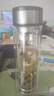 【京东物流配送】高硼硅双层玻璃杯大容量泡茶杯水杯子茶水分离杯 【双层加厚】茶杯350ml1只 实拍图