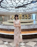 香影【王楚然同款】新中式旗袍女夏季2026新款花路白兰国风连衣裙 粉橘 S 晒单实拍图