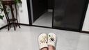 ECAC卡皮巴拉洞洞鞋女夏外穿2025新款厚底防滑沙滩包头踩屎感软底拖鞋 白色【可爱煤球】软底不臭脚】 38-39 推荐37-38脚 实拍图