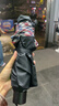 天堂伞 加大雨伞三折 经典商务伞格纹10骨加大雨伞男女 黑色 实拍图