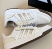 adidas情侣休闲纯棉上衣圆领正肩短袖T恤男女夏季阿迪达斯轻运动   米白   XS 实拍图