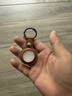 ESCASE适用AirTag二代保护套苹果AirTag仿真皮定位防丢追踪器保护壳钥匙扣耐脏防摔带ES-KPLE01向日葵色 实拍图