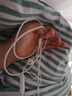 纽曼（Newmine）【金榜】NM-LK06 半入耳式线控有线耳机 手机耳机 音乐耳机 3.5mm接口 电脑笔记本手机适用 白色 实拍图