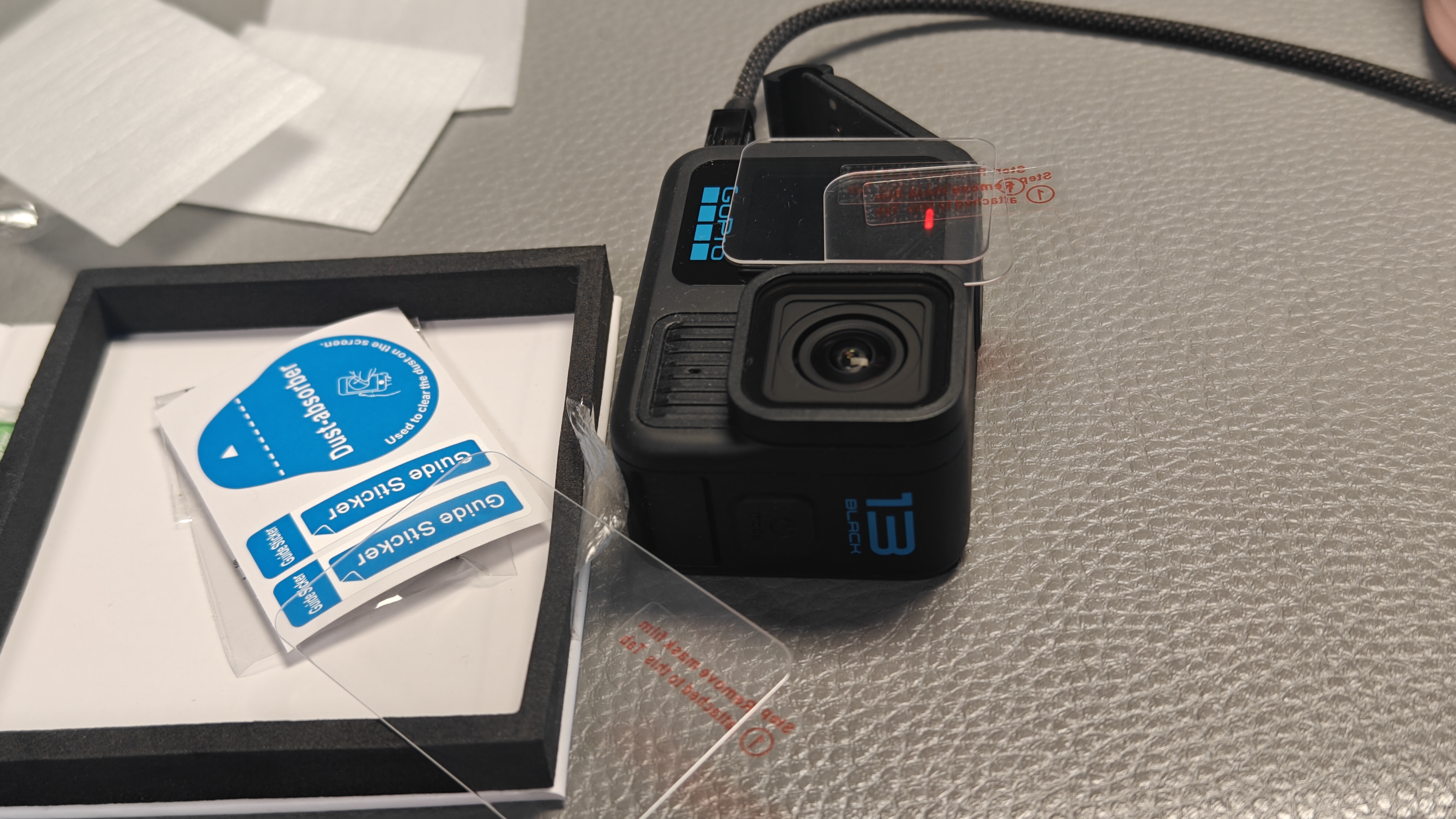 TELESIN(泰迅)适配gopro13钢化膜gopro贴膜HERO13保护膜 镜头保护屏幕显示屏 实拍图
