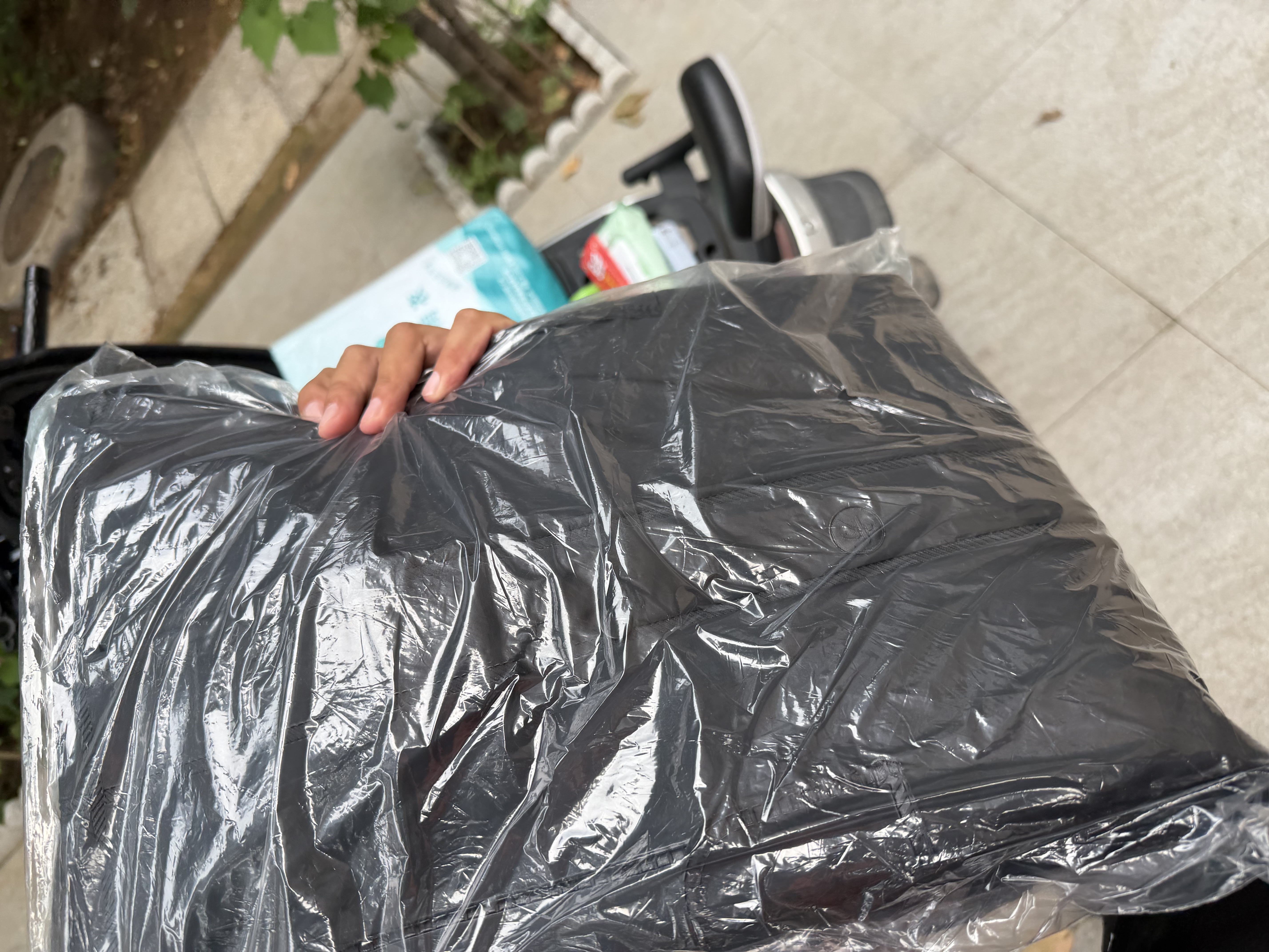 姜太公雨衣雨裤套装防暴雨男款摩托车骑行分体式外卖骑手电瓶车专用雨披 黑色A款（防暴雨+PVC针织布） 4XL1件 实拍图