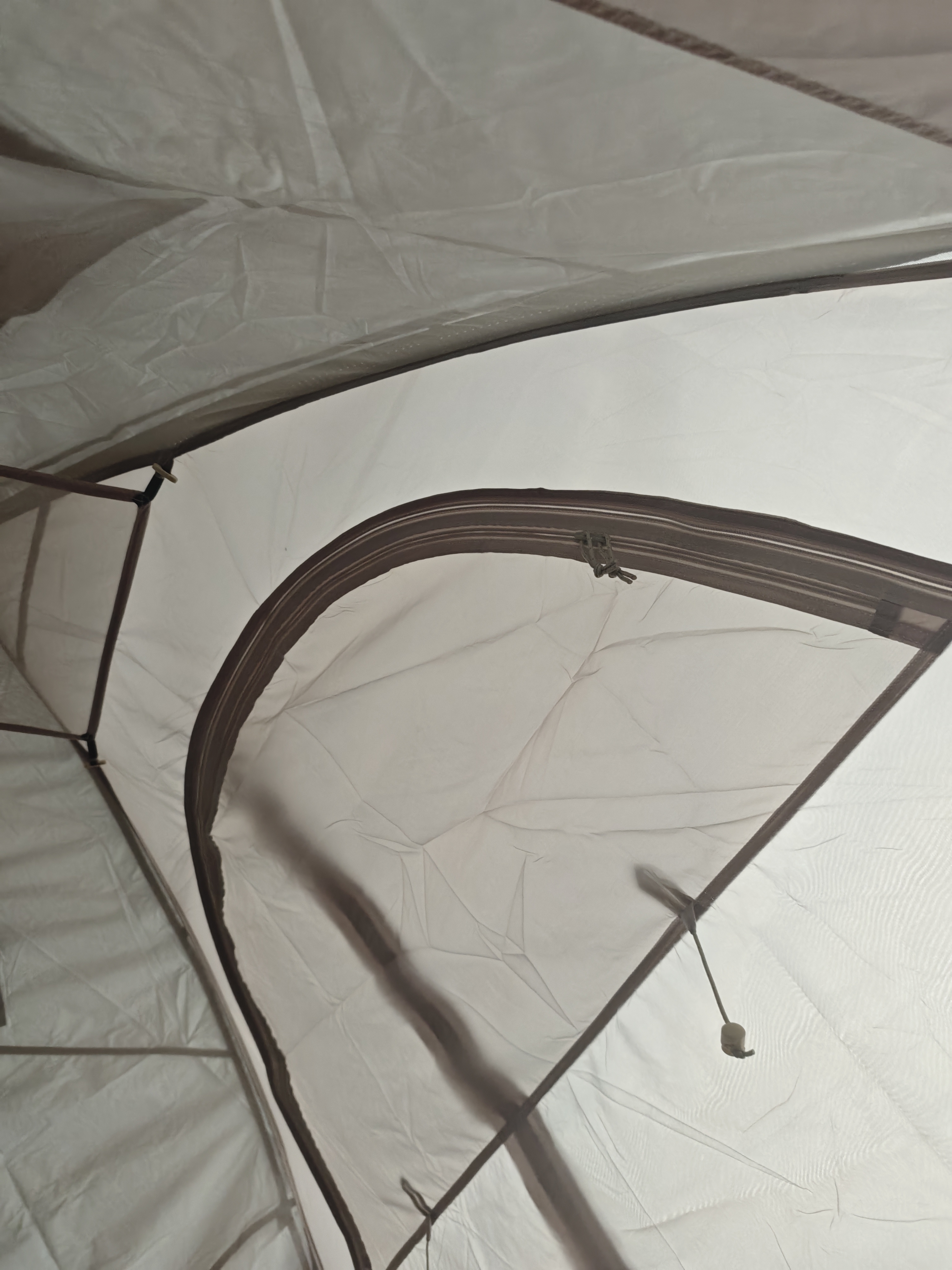 牧高笛（MOBIGARDEN）冷山4帐篷 户外露营徒步防风防雨四人帐篷 NXZ1429065 晨雾白 实拍图