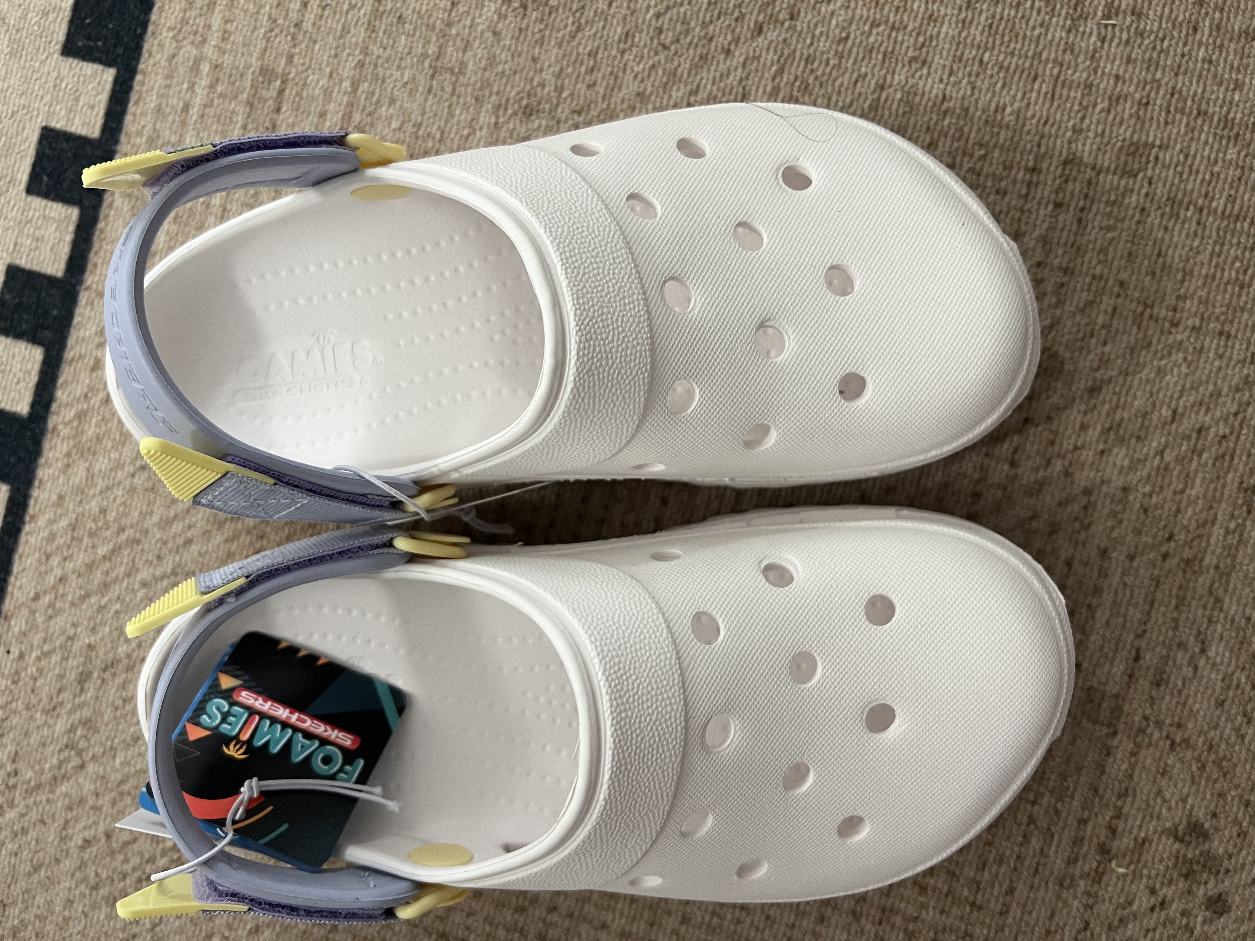 斯凯奇（Skechers）女鞋舒适厚底怪兽泡泡鞋透气软底防滑耐磨洞洞鞋111581 实拍图