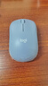 罗技（Logitech）M221 轻音鼠标 无线鼠标 办公鼠标 对称鼠标 带无线微型接收器 雾霭蓝 实拍图