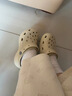 卡骆驰（CROCS）白鹿同款经典云朵洞洞鞋时尚百搭女鞋花园鞋沙滩鞋|206750 骨白色-2Y2(含智必星) 36 /37(230mm) 实拍图