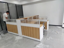 映薇屏风职员办公桌简约现代4/6双人员工位桌椅组合财务室家具工作位 定制办公配件 实拍图