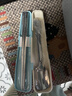膳魔师（THERMOS）儿童餐具316L不锈钢筷勺带筷盒黄鸭园宝宝上学餐具CPE饭盒 实拍图