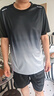 艾伦伯顿（Alen Botun）运动服套装男冰丝t恤跑步速干衣短袖夏季短裤健身训练羽毛球服 灰色套装 【冰丝 速干 透气】 4XL 【175-190斤】 实拍图