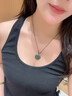 凤禧珠宝天然翡翠玉如意平安锁吊坠玉石项链玉佩女士款生日礼物实用 实拍图