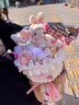 AWHAHelloKitty玩偶花束库洛米卡通毛绒玩偶花束生日礼物送女朋友 生日牌库洛米玩偶花束+礼袋灯串 实拍图