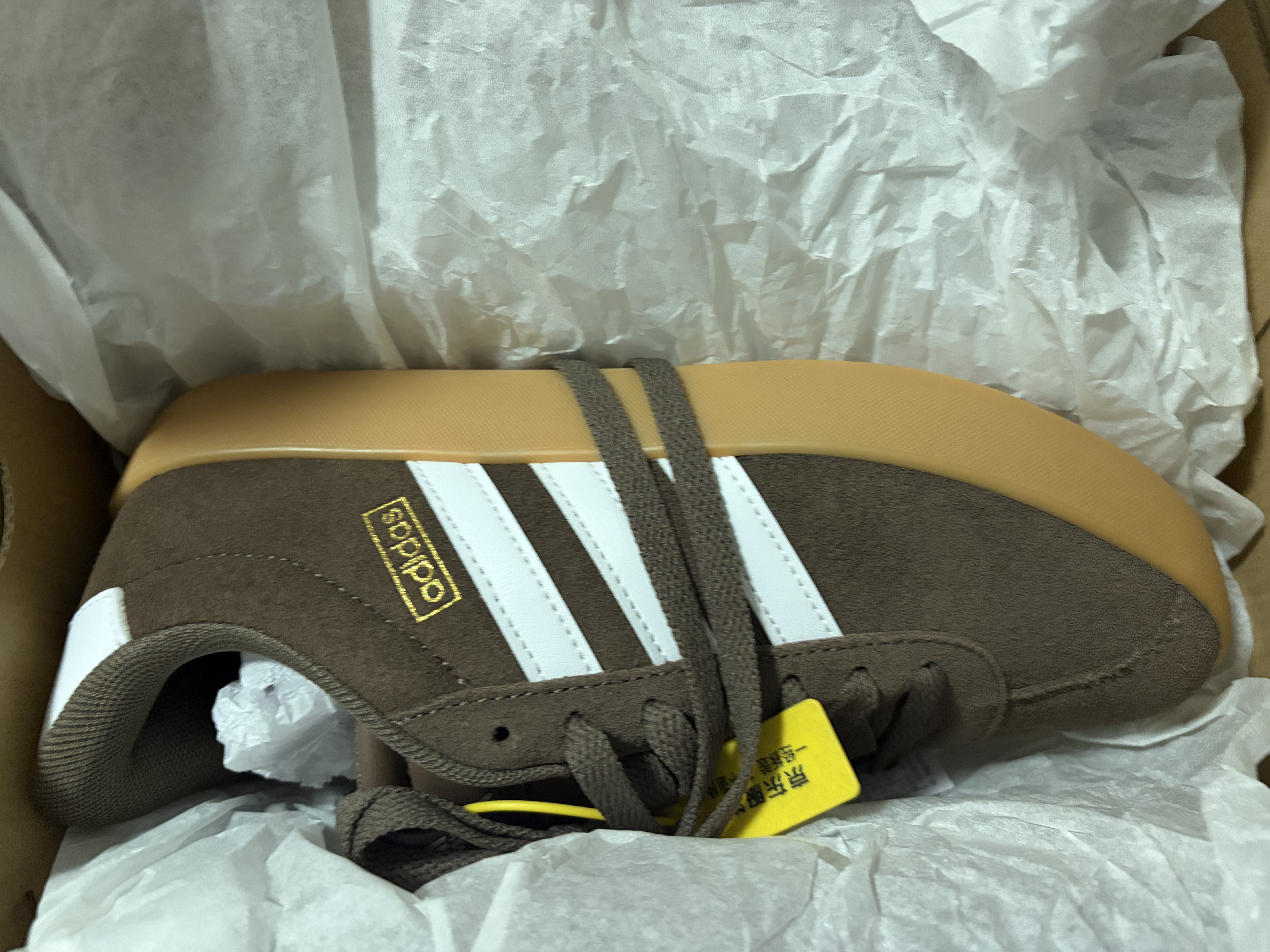 阿迪达斯（adidas）七夕运动型格系列 男女 VL COURT 3.0 运动休闲鞋 JP7536 棕 38 实拍图