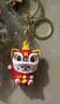 昀翕国潮醒狮招财猫钥匙扣挂件礼物卡通汽车锁匙扣吉祥物学生礼品礼物 国潮醒狮招财猫【红色】+纳福牌 实拍图