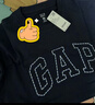 盖璞Gap男女装2026春季新款纯棉logo字母宽松短袖T恤百搭上衣 海军蓝 868224 S (165/88A)亚洲尺码 实拍图