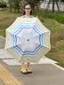 七麦麦三折晴雨伞儿童伞学生伞安全圆角太阳伞遮阳伞防晒伞男女孩雨伞黄 实拍图